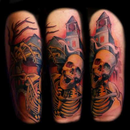 Tattoos - Skeleton tattoo - 80019